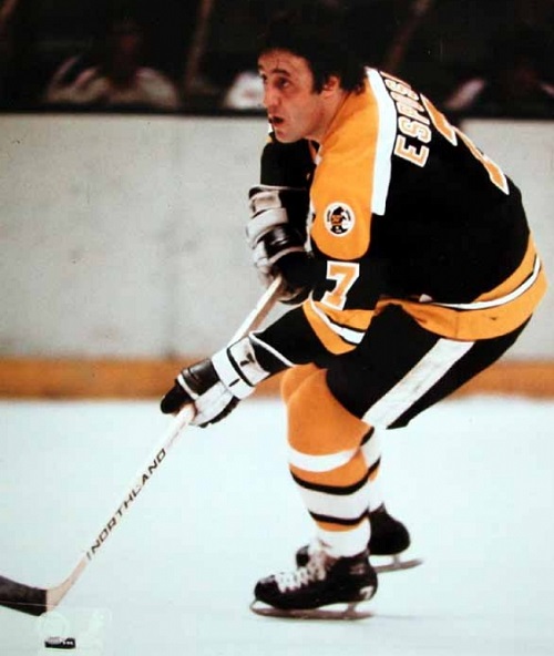 1973-74 Johnny Bucyk Game Worn Boston Bruins Jersey. Hockey, Lot #80139