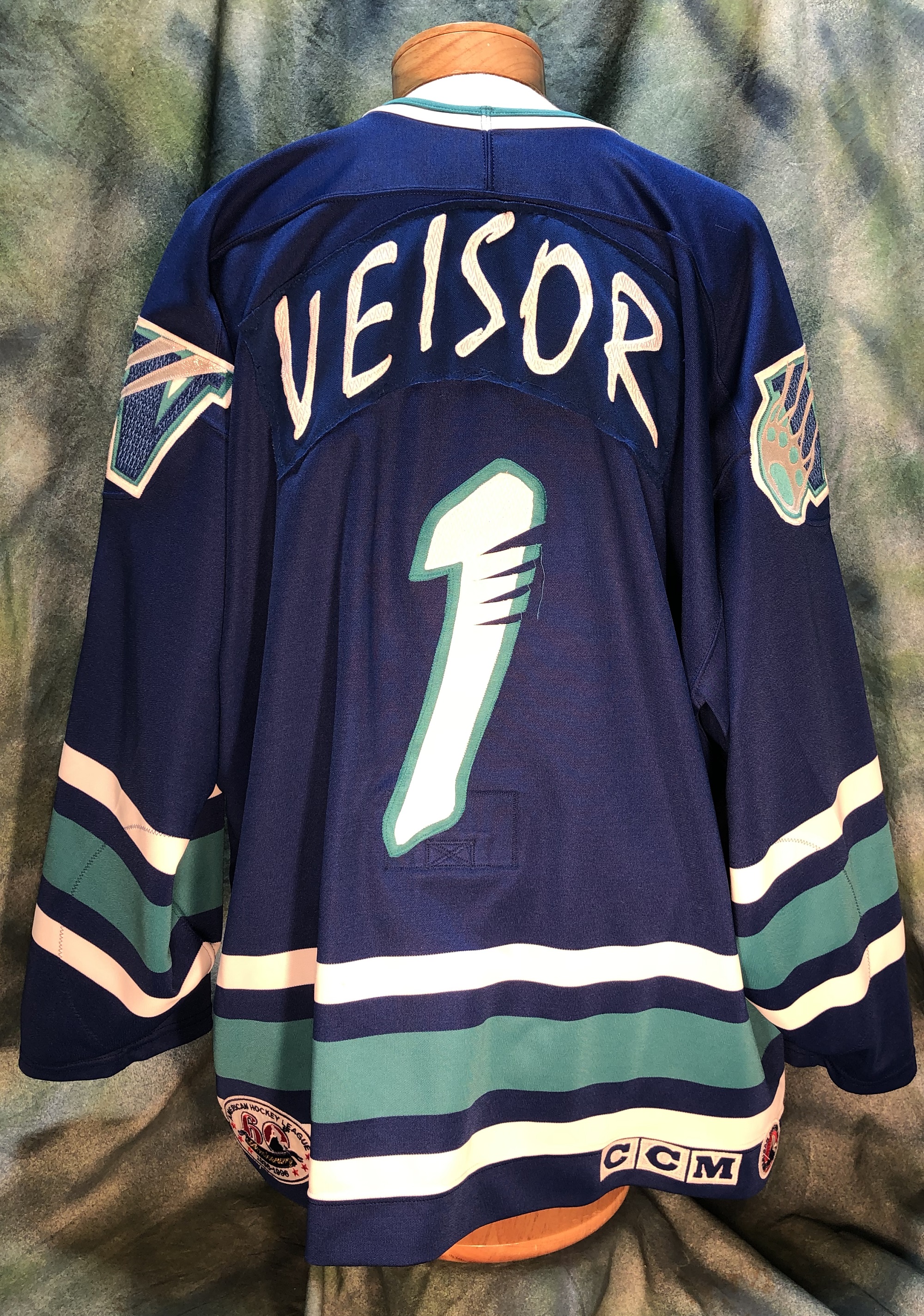 St. Louis Blues 1995 - 1996 preseason away Game Worn Jerse…